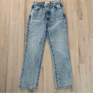 SLVRLAKE London High Rise Straight Leg Jeans, Heartache wash. 27